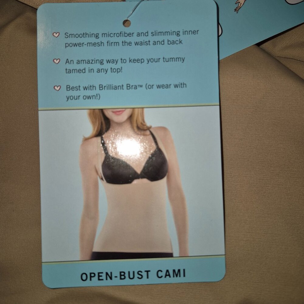 NWT SPANX Love Your Assets Open Bust Cami - Black (XL)